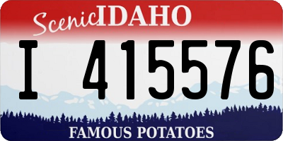 ID license plate I415576