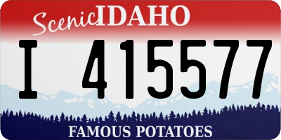 ID license plate I415577