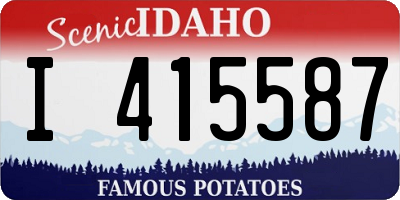 ID license plate I415587