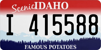 ID license plate I415588