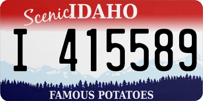ID license plate I415589