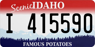ID license plate I415590