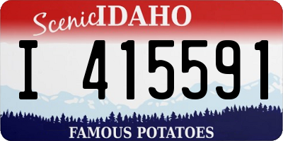 ID license plate I415591