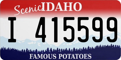 ID license plate I415599
