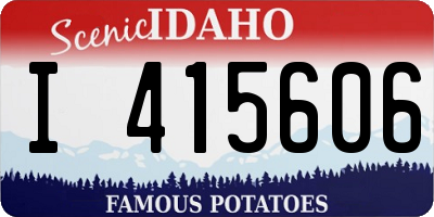 ID license plate I415606