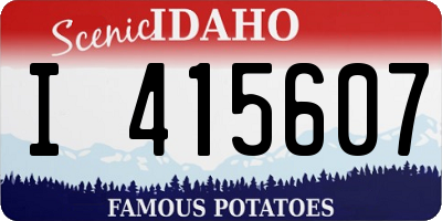 ID license plate I415607