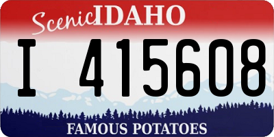 ID license plate I415608