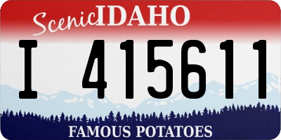 ID license plate I415611