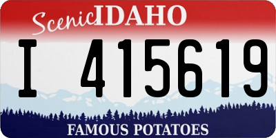 ID license plate I415619