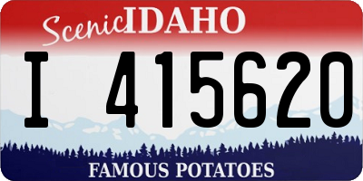 ID license plate I415620