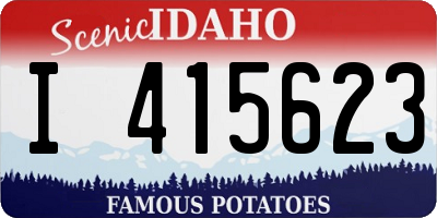 ID license plate I415623