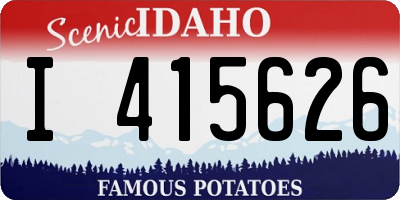ID license plate I415626