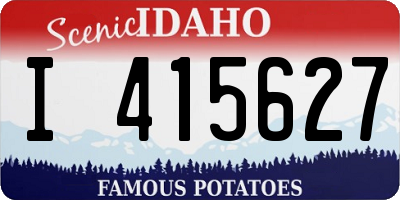 ID license plate I415627