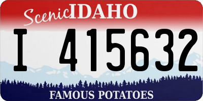 ID license plate I415632