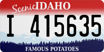 ID license plate I415635