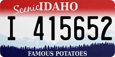 ID license plate I415652