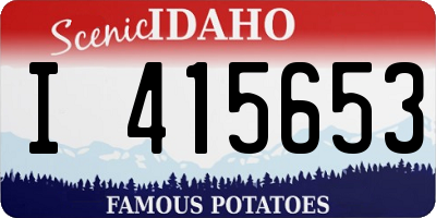 ID license plate I415653