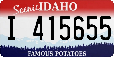 ID license plate I415655