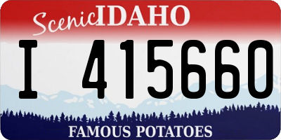 ID license plate I415660