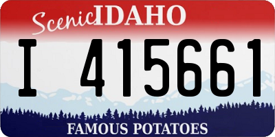 ID license plate I415661