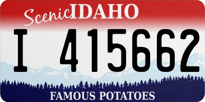 ID license plate I415662