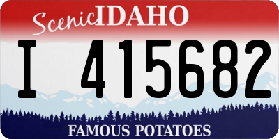 ID license plate I415682