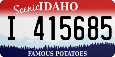 ID license plate I415685