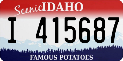 ID license plate I415687