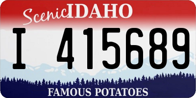 ID license plate I415689