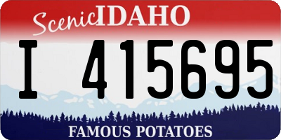 ID license plate I415695