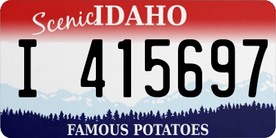 ID license plate I415697