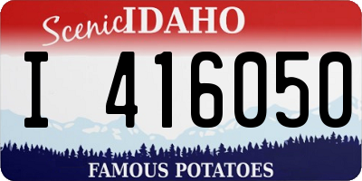 ID license plate I416050