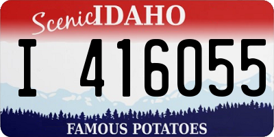 ID license plate I416055