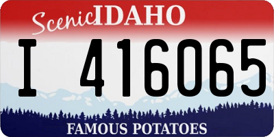 ID license plate I416065