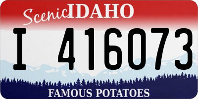 ID license plate I416073