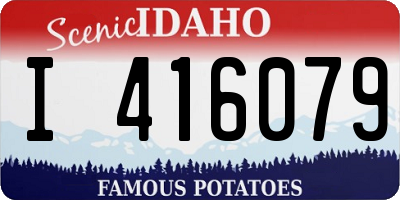ID license plate I416079
