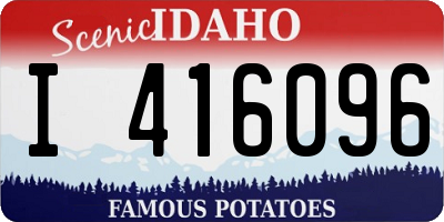 ID license plate I416096