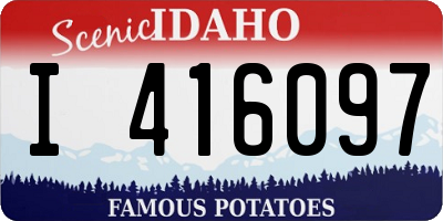 ID license plate I416097