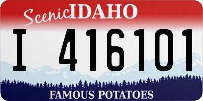 ID license plate I416101