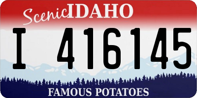 ID license plate I416145