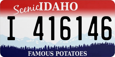 ID license plate I416146