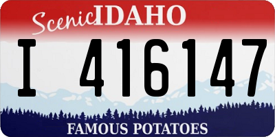 ID license plate I416147