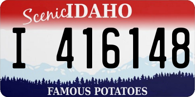 ID license plate I416148