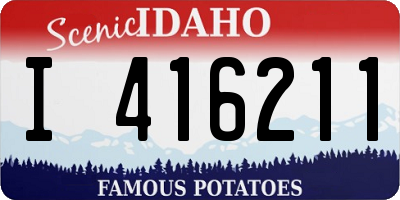 ID license plate I416211
