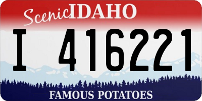 ID license plate I416221