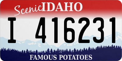 ID license plate I416231