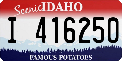 ID license plate I416250