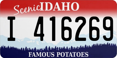 ID license plate I416269