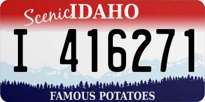 ID license plate I416271