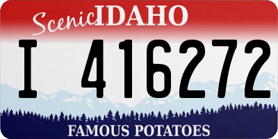 ID license plate I416272